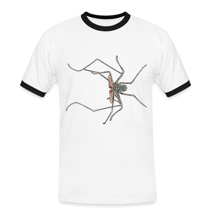 Männer Kontrast-T-Shirt Euphrynichus bacillifer - Weiß/Schwarz