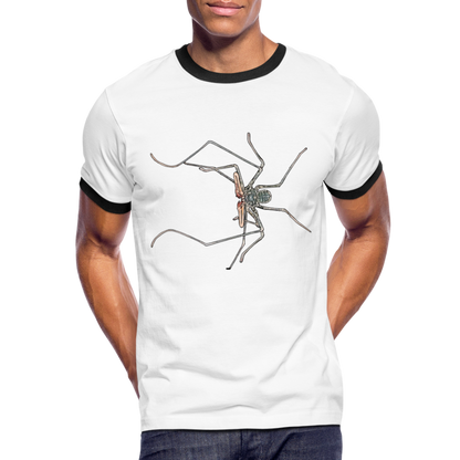 Männer Kontrast-T-Shirt Euphrynichus bacillifer - Weiß/Schwarz