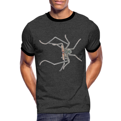 Männer Kontrast-T-Shirt Euphrynichus bacillifer - Anthrazit/Schwarz