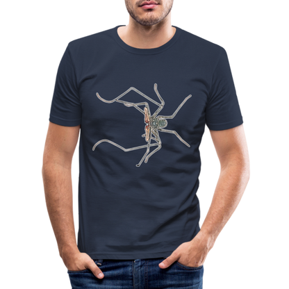 Männer Slim Fit T-Shirt Euphrynichus bacillifer - Navy