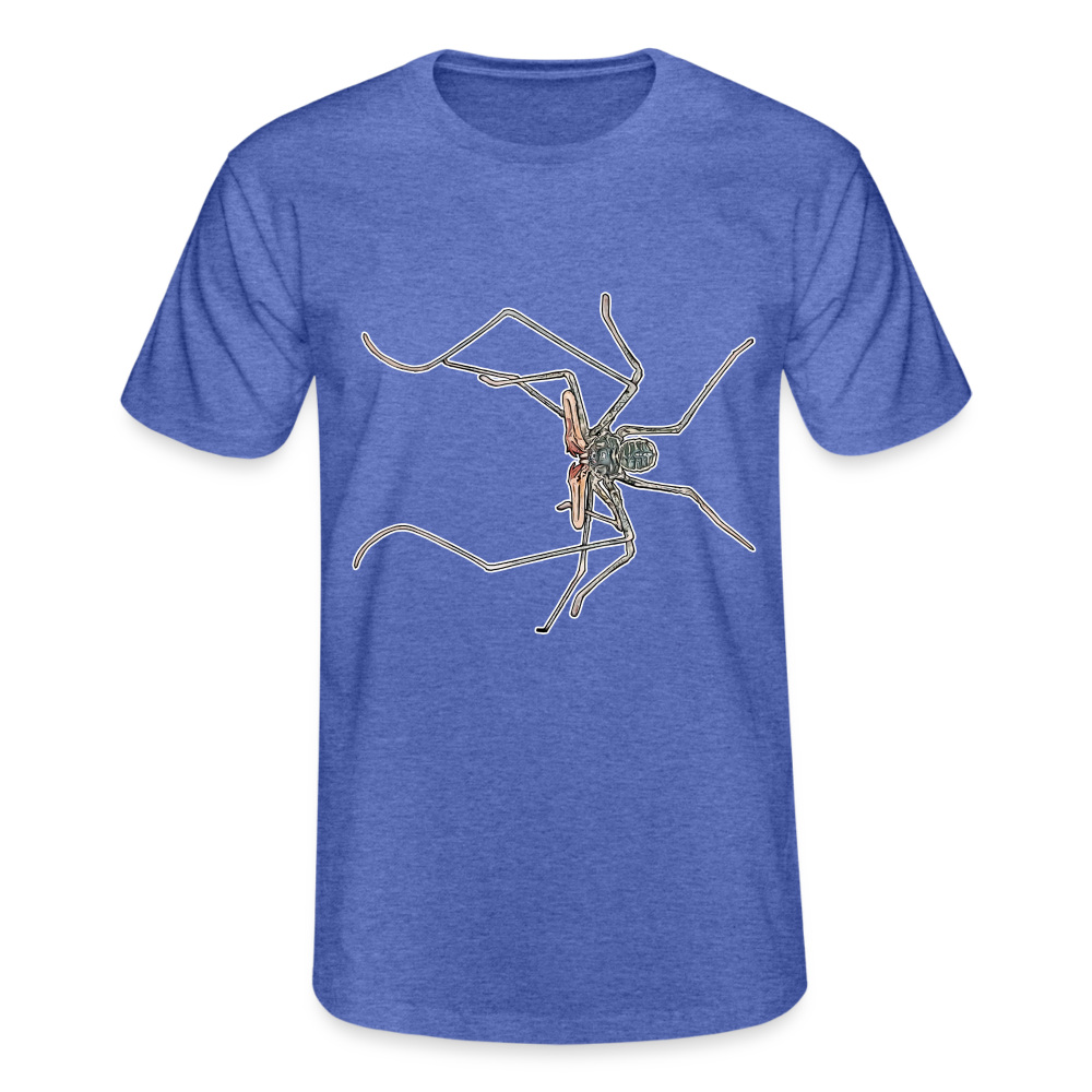 Männer Fruit of the Loom T-Shirt Euphrynichus bacillifer - Blau meliert