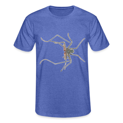 Männer Fruit of the Loom T-Shirt Euphrynichus bacillifer - Blau meliert
