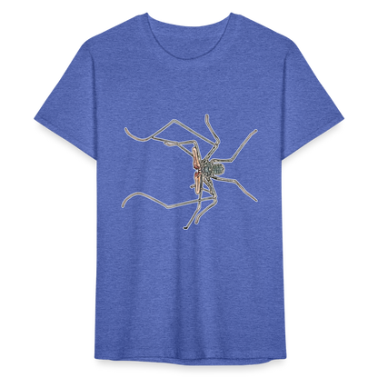 Männer Fruit of the Loom T-Shirt Euphrynichus bacillifer - Blau meliert