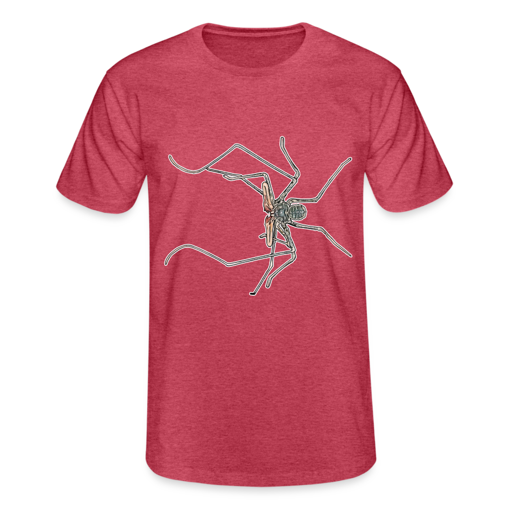 Männer Fruit of the Loom T-Shirt Euphrynichus bacillifer - Rot meliert
