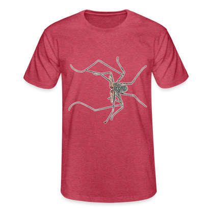 Männer Fruit of the Loom T-Shirt Euphrynichus bacillifer - Rot meliert