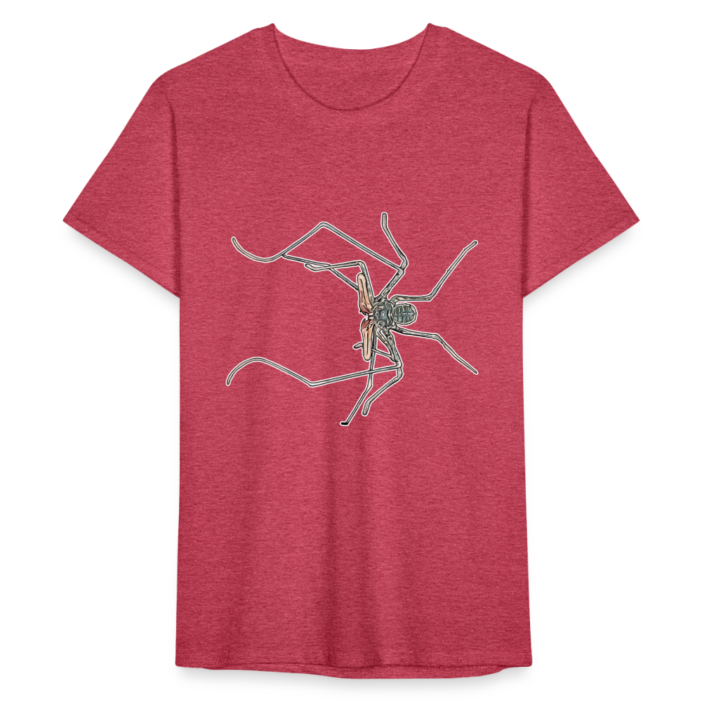 Männer Fruit of the Loom T-Shirt Euphrynichus bacillifer - Rot meliert