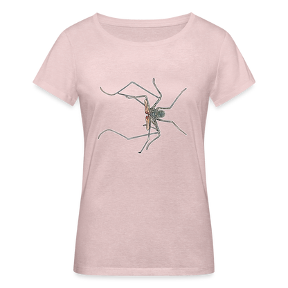 Frauen Stanley & Stella Bio-T-Shirt Euphrynichus bacillifer - Rosa-Creme meliert