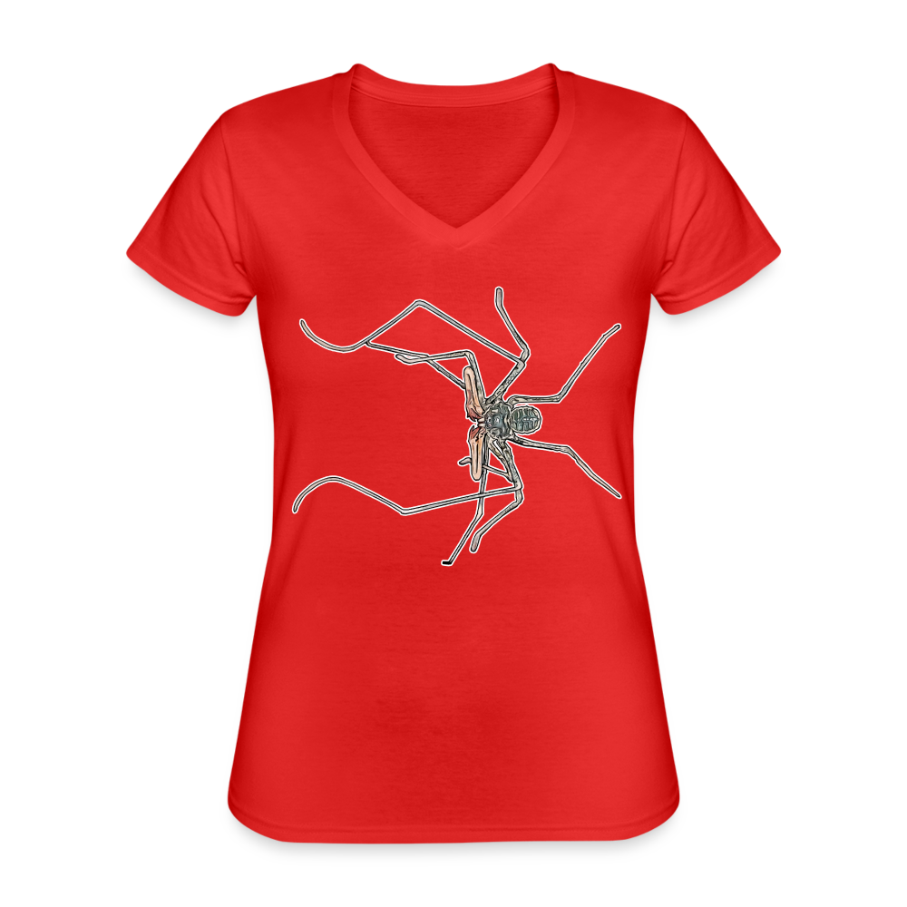 Frauen-T-Shirt mit V-Ausschnitt Euphrynichus bacillifer - Rot