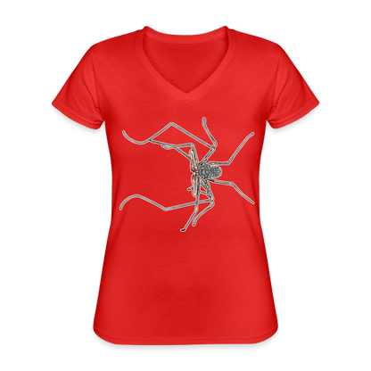 Frauen-T-Shirt mit V-Ausschnitt Euphrynichus bacillifer - Rot