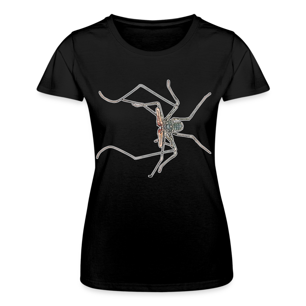 Frauen Fruit of the Loom T-Shirt Euphrynichus bacillifer - Schwarz