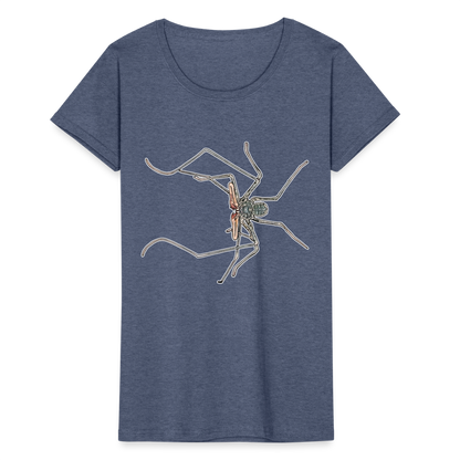 Frauen Fruit of the Loom T-Shirt Euphrynichus bacillifer - Navy meliert