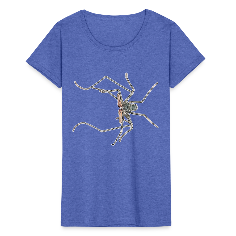 Frauen Fruit of the Loom T-Shirt Euphrynichus bacillifer - Blau meliert