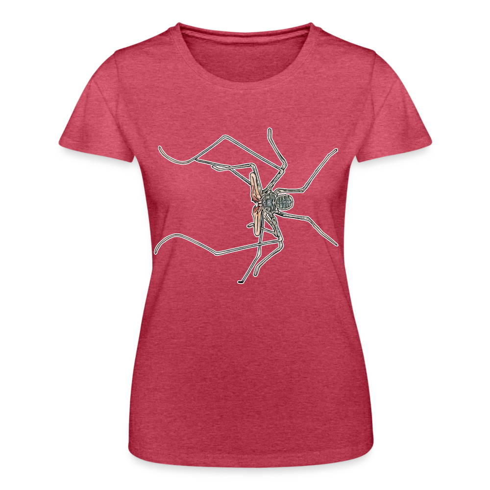 Frauen Fruit of the Loom T-Shirt Euphrynichus bacillifer - Rot meliert