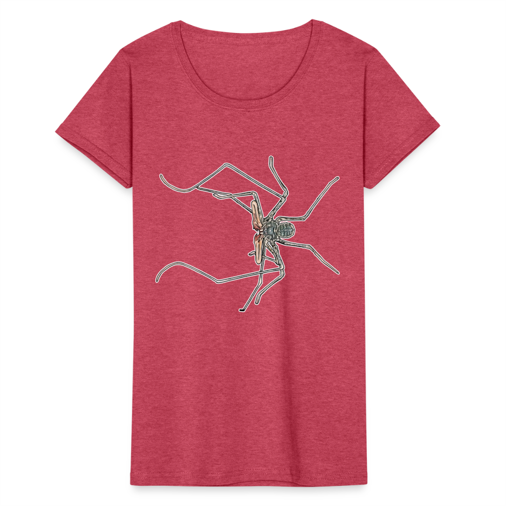 Frauen Fruit of the Loom T-Shirt Euphrynichus bacillifer - Rot meliert