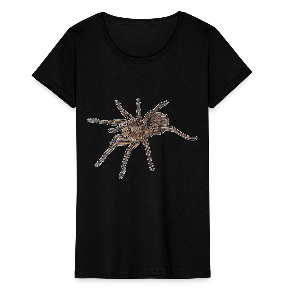 Frauen Fruit of the Loom T-Shirt Theraphosa stirmi juvenile - Schwarz