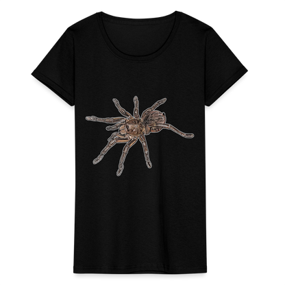 Frauen Fruit of the Loom T-Shirt Theraphosa stirmi juvenile - Schwarz