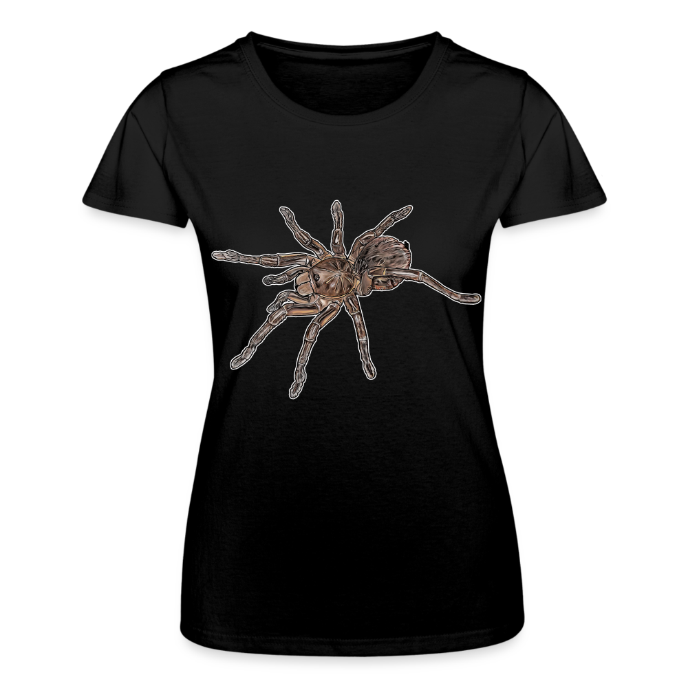 Frauen Fruit of the Loom T-Shirt Theraphosa stirmi juvenile - Schwarz