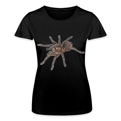 Frauen Fruit of the Loom T-Shirt Theraphosa stirmi juvenile - Schwarz