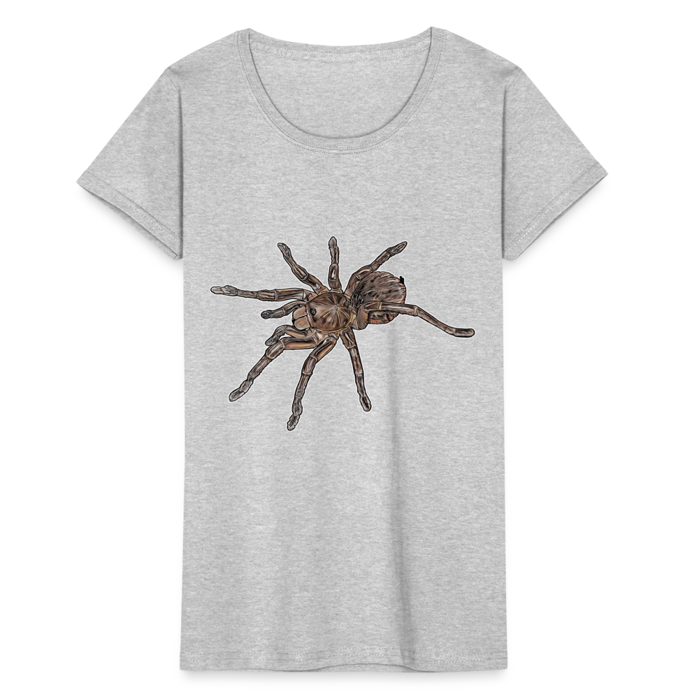 Frauen Fruit of the Loom T-Shirt Theraphosa stirmi juvenile - Grau meliert
