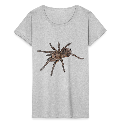 Frauen Fruit of the Loom T-Shirt Theraphosa stirmi juvenile - Grau meliert