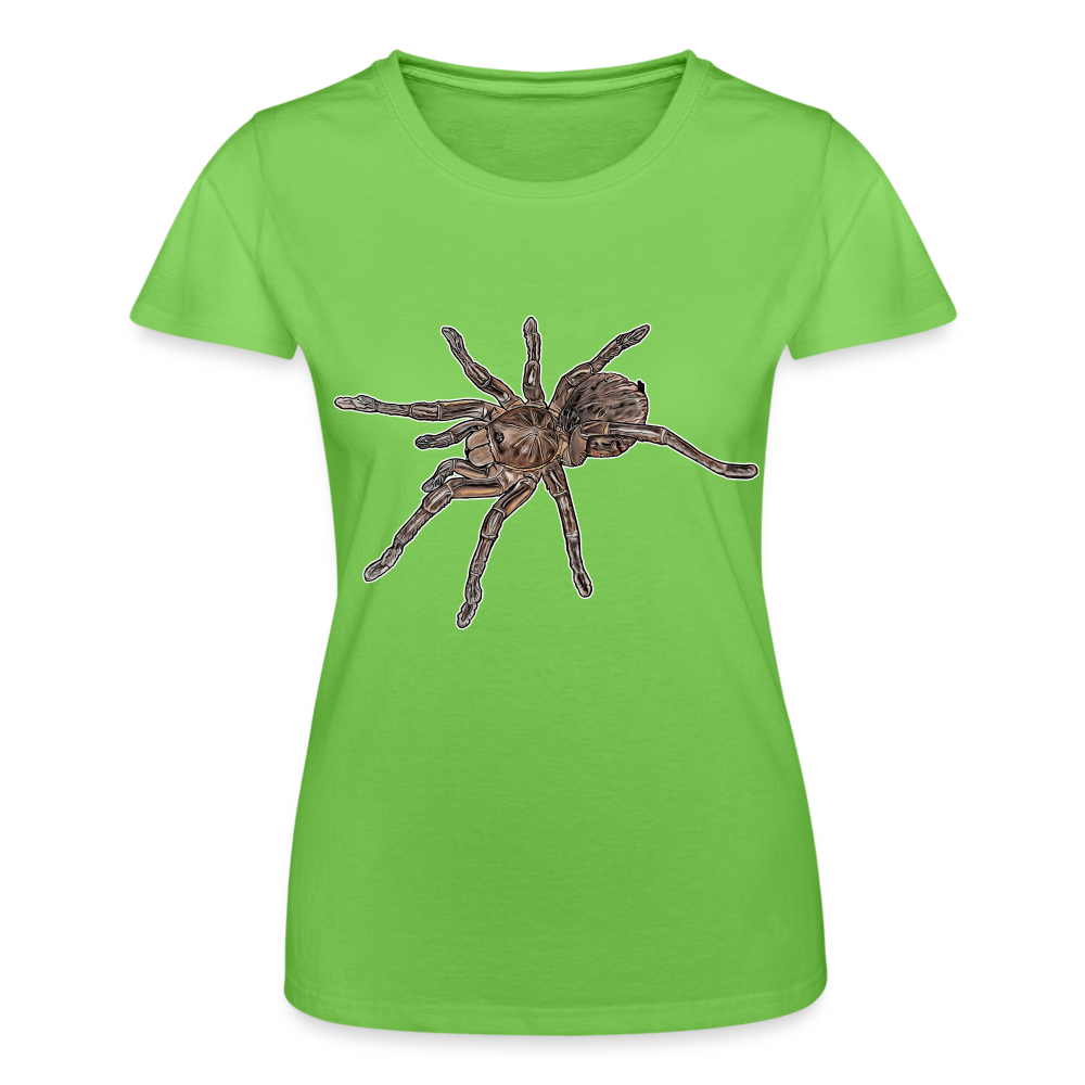 Frauen Fruit of the Loom T-Shirt Theraphosa stirmi juvenile - Hellgrün