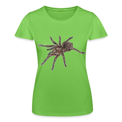 Frauen Fruit of the Loom T-Shirt Theraphosa stirmi juvenile - Hellgrün