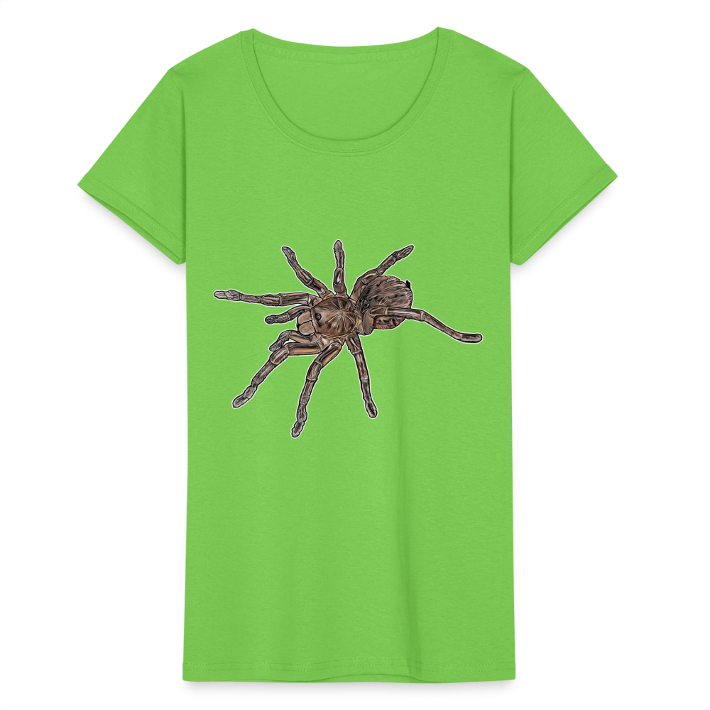 Frauen Fruit of the Loom T-Shirt Theraphosa stirmi juvenile - Hellgrün