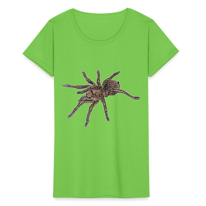 Frauen Fruit of the Loom T-Shirt Theraphosa stirmi juvenile - Hellgrün