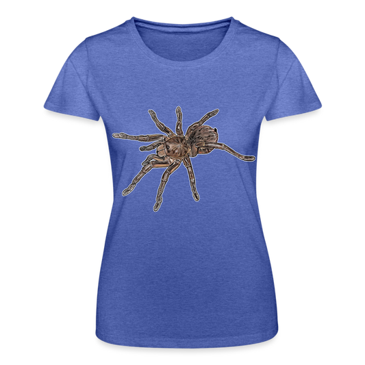 Frauen Fruit of the Loom T-Shirt Theraphosa stirmi juvenile - Blau meliert