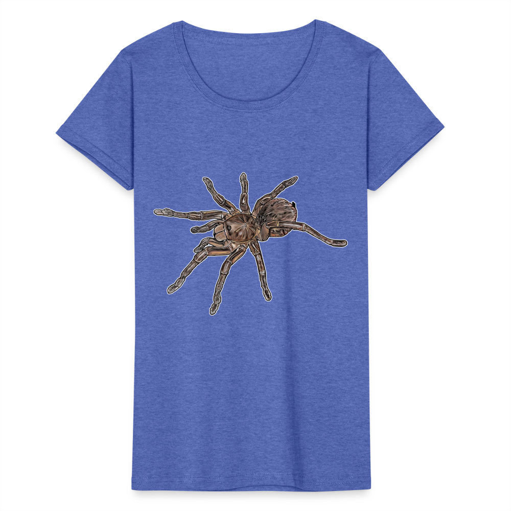Frauen Fruit of the Loom T-Shirt Theraphosa stirmi juvenile - Blau meliert