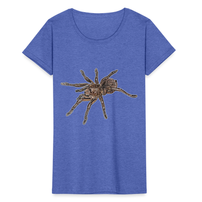 Frauen Fruit of the Loom T-Shirt Theraphosa stirmi juvenile - Blau meliert