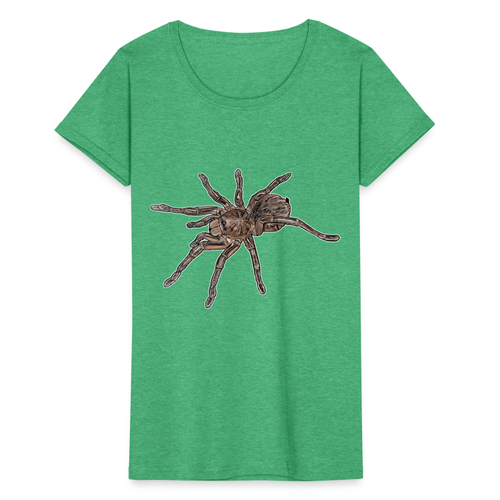 Frauen Fruit of the Loom T-Shirt Theraphosa stirmi juvenile - Grün meliert