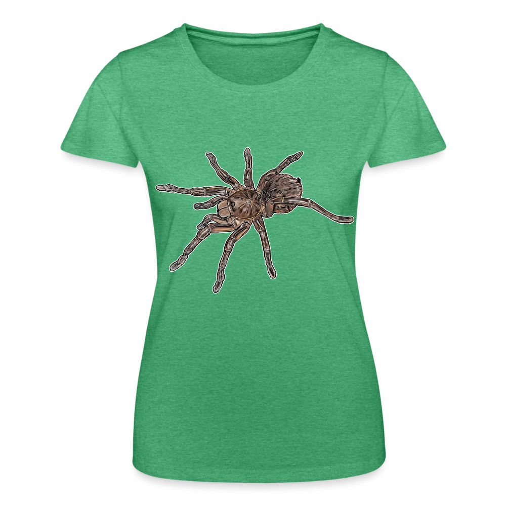 Frauen Fruit of the Loom T-Shirt Theraphosa stirmi juvenile - Grün meliert