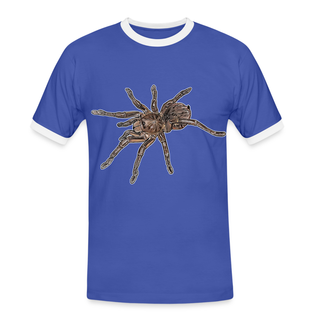 Männer Kontrast-T-Shirt Theraphosa stirmi juvenile - Blau/Weiß