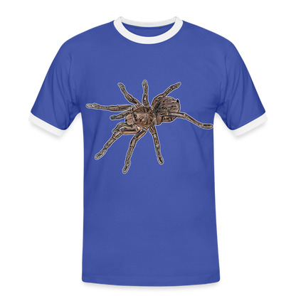 Männer Kontrast-T-Shirt Theraphosa stirmi juvenile - Blau/Weiß