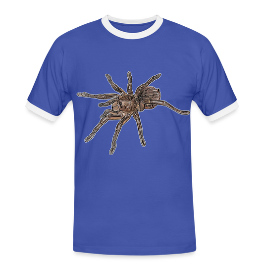 Männer Kontrast-T-Shirt Theraphosa stirmi juvenile - Blau/Weiß