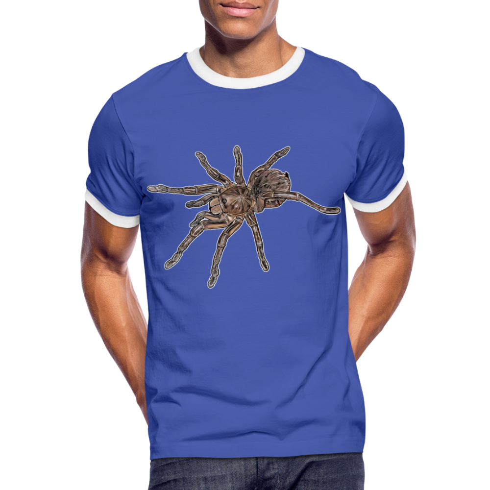 Männer Kontrast-T-Shirt Theraphosa stirmi juvenile - Blau/Weiß