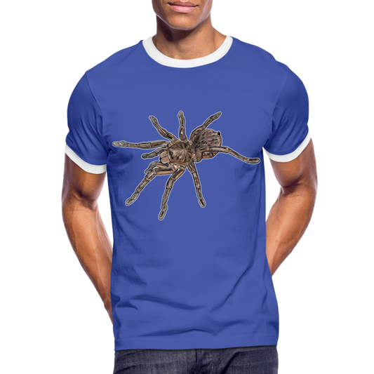 Männer Kontrast-T-Shirt Theraphosa stirmi juvenile - Blau/Weiß