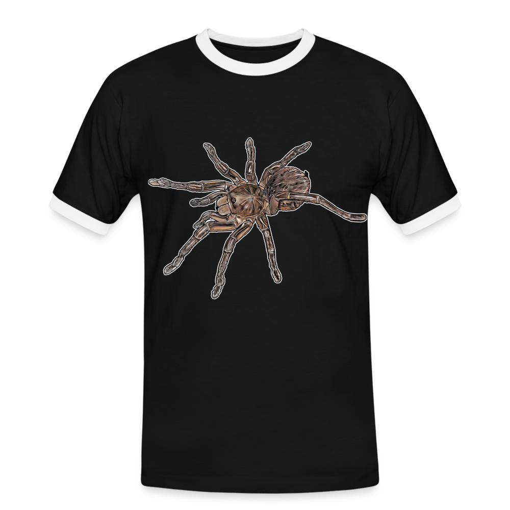 Männer Kontrast-T-Shirt Theraphosa stirmi juvenile - Schwarz/Weiß