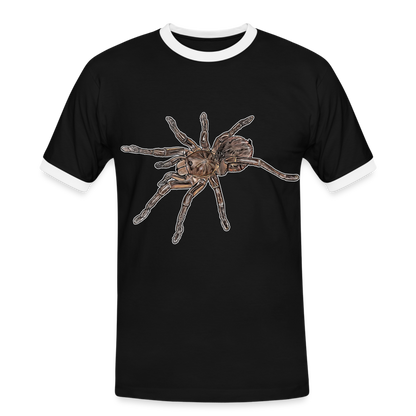 Männer Kontrast-T-Shirt Theraphosa stirmi juvenile - Schwarz/Weiß