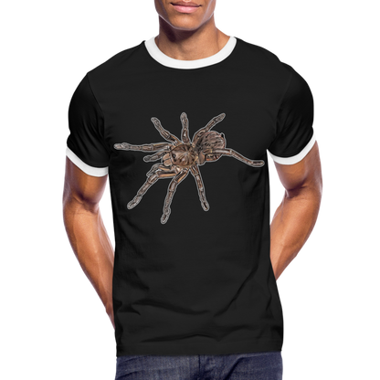 Männer Kontrast-T-Shirt Theraphosa stirmi juvenile - Schwarz/Weiß