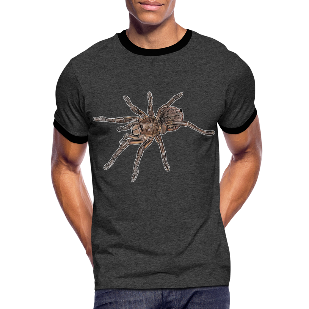 Männer Kontrast-T-Shirt Theraphosa stirmi juvenile - Anthrazit/Schwarz