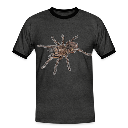 Männer Kontrast-T-Shirt Theraphosa stirmi juvenile - Anthrazit/Schwarz