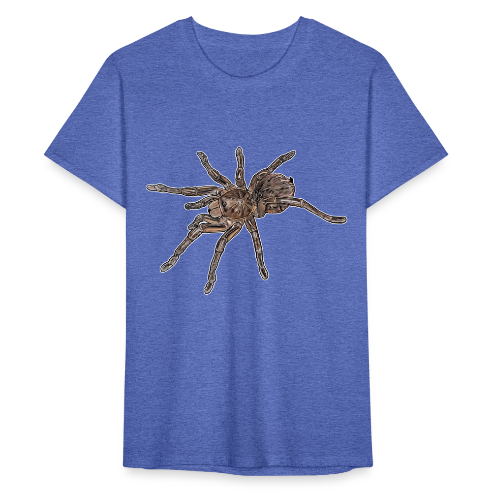 Männer Fruit of the Loom T-Shirt Theraphosa stirmi juvenile - Blau meliert
