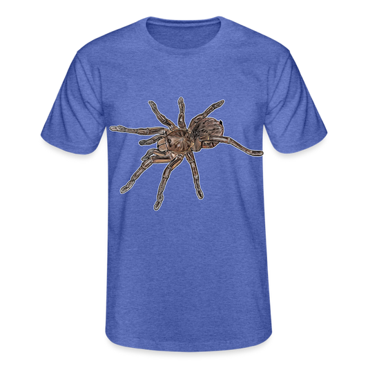 Männer Fruit of the Loom T-Shirt Theraphosa stirmi juvenile - Blau meliert