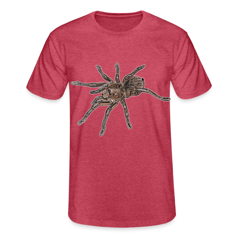 Männer Fruit of the Loom T-Shirt Theraphosa stirmi juvenile - Rot meliert