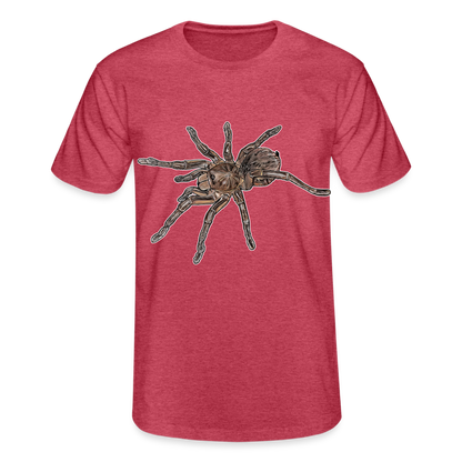 Männer Fruit of the Loom T-Shirt Theraphosa stirmi juvenile - Rot meliert