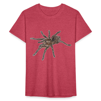 Männer Fruit of the Loom T-Shirt Theraphosa stirmi juvenile - Rot meliert