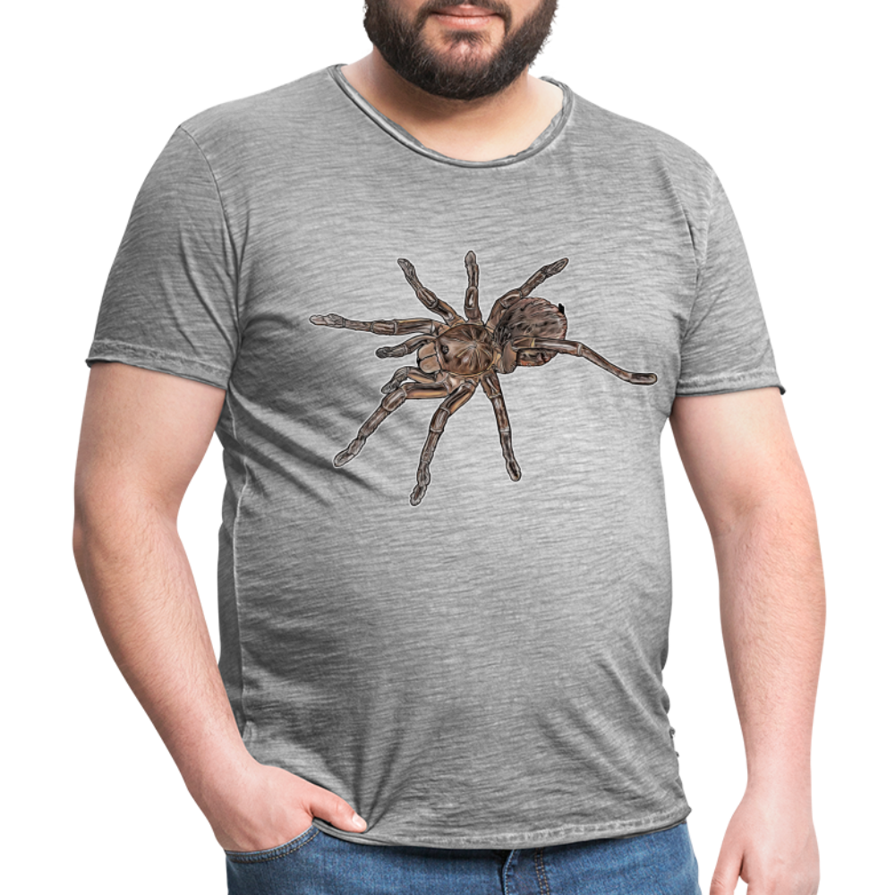 Männer Vintage T-Shirt Theraphosa stirmi juvenile - Vintage Grau