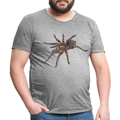 Männer Vintage T-Shirt Theraphosa stirmi juvenile - Vintage Grau